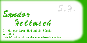 sandor hellmich business card