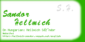 sandor hellmich business card